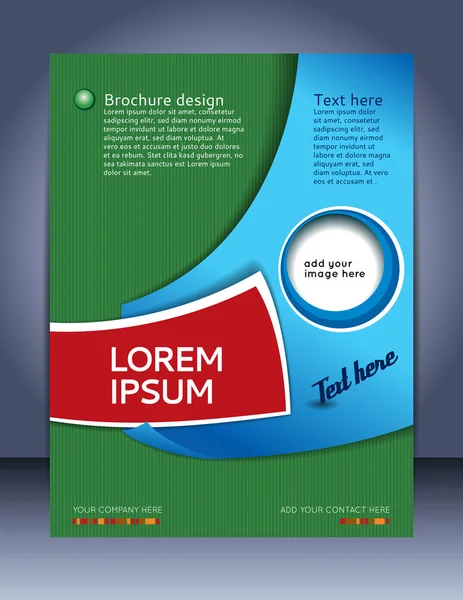 Brochure di design — Vettoriale Stock