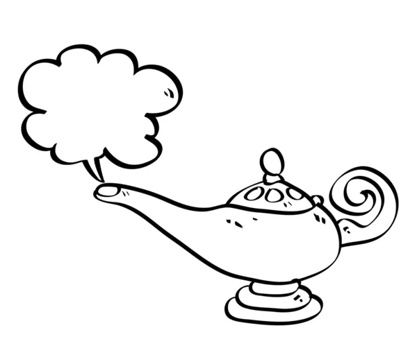 Lámpara de Aladino, ilustración, vector sobre fondo blanco. 13762835 Vector  en Vecteezy