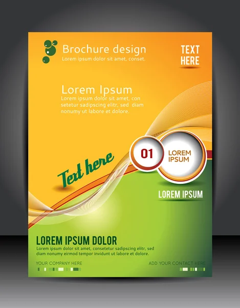 Design layout template - brochure of flyer — Stock Vector