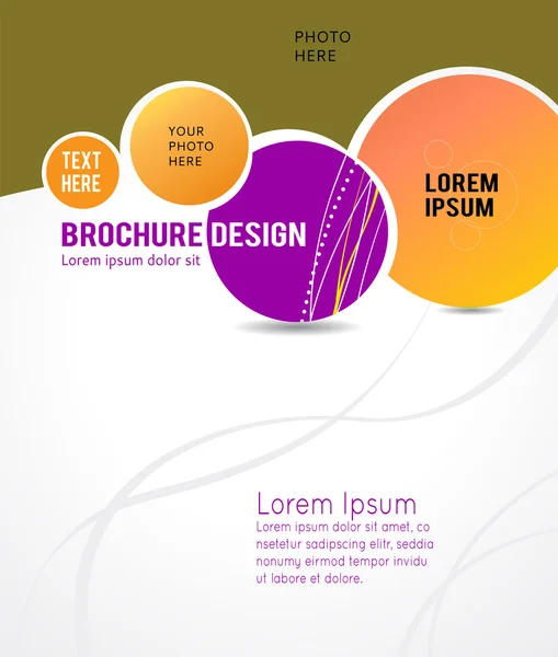 Brochure design indhold baggrund – Stock-vektor