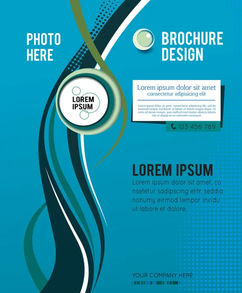 Conception de la brochure — Image vectorielle