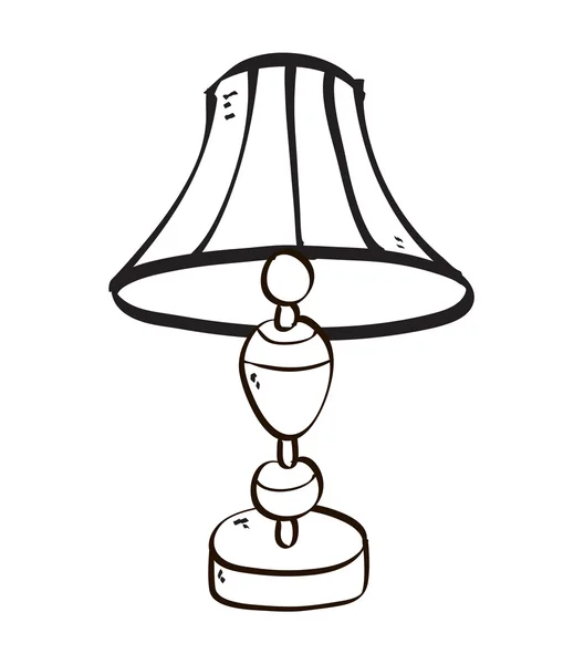 Isolated cartoon lamp — Stock Vector