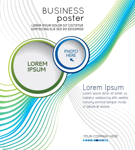 Affiche ou brochure d'entreprise — Image vectorielle