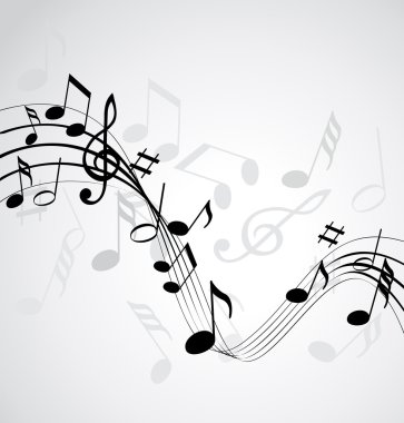 müzik Not arka planı