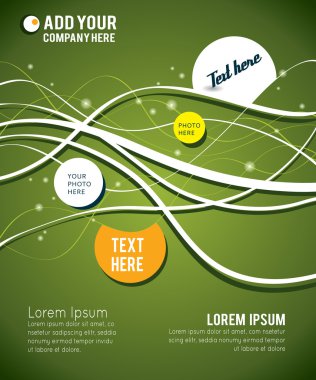 yeşil arkaplanda daireler