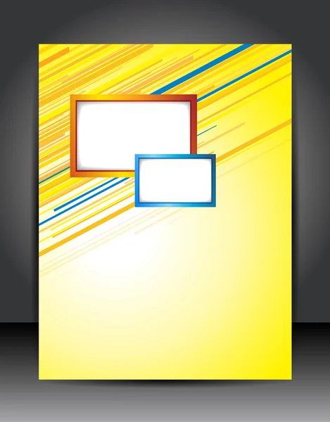Желтый шаблон дизайна — стоковый вектор