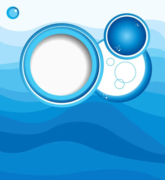 Fondo de flujo de agua azul — Archivo Imágenes Vectoriales