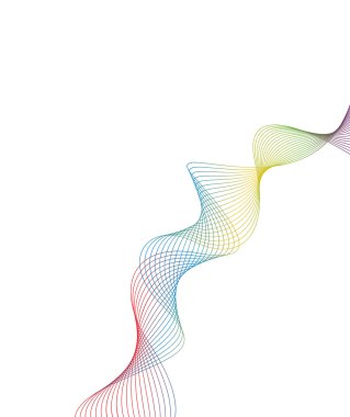 arka plan ile renkli dalga