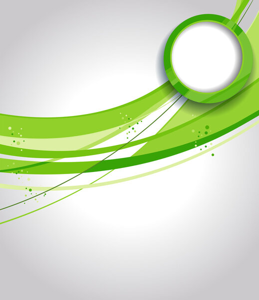 Брошюра с волнами и кругами
