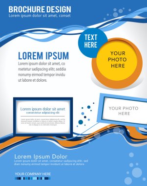 dalgalar ve daireler ile iş posteri