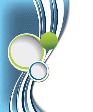 Mavi dalga arka plan üzerinde daireler