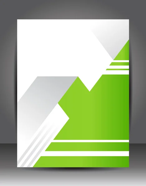 Grün-weißer Business-Hintergrund. — Stockvektor