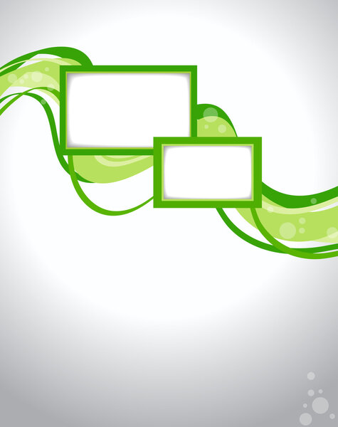 Стильная зеленая презентация бизнес-плаката
