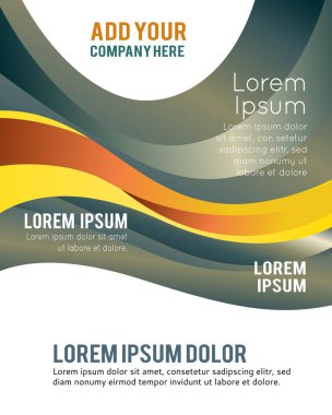 Profesyonel iş tasarım şablonu ya da kurumsal afiş tasarımı. Dergi kapağı, yayıncılık ve baskı sunumu. Soyut vektör arkaplanı.
