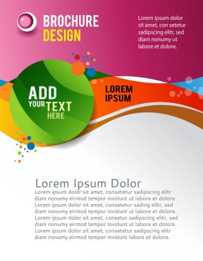 İş afişi, dergi kapağı, tasarım şablonu sunumu