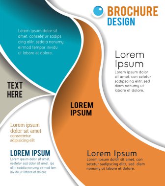 Vektör broşürü, broşür, dergi kapağı ve poster şablonu