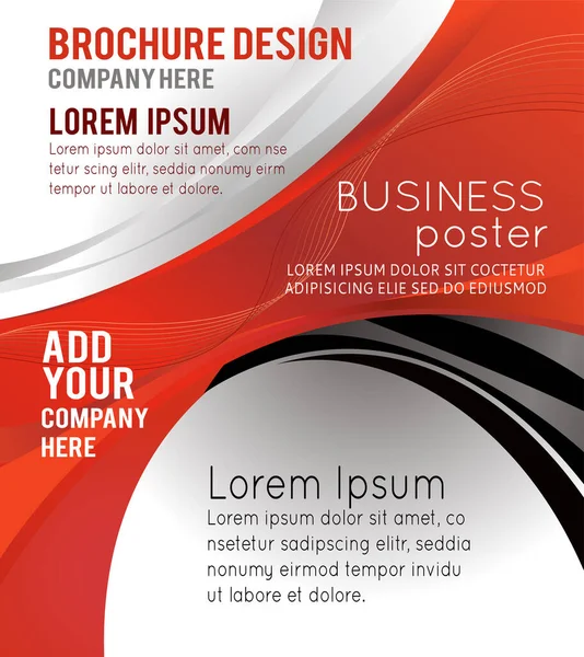 Modelo Profissional Layout Design Negócios Design Banner Corporativo Capa Revista — Fotografia de Stock