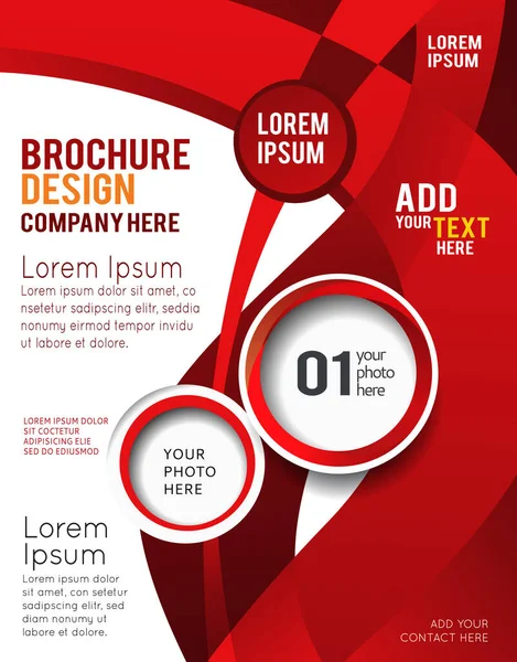 Stylish Presentation Business Poster Magazine Cover Design Layout Template — Stock Photo, Image