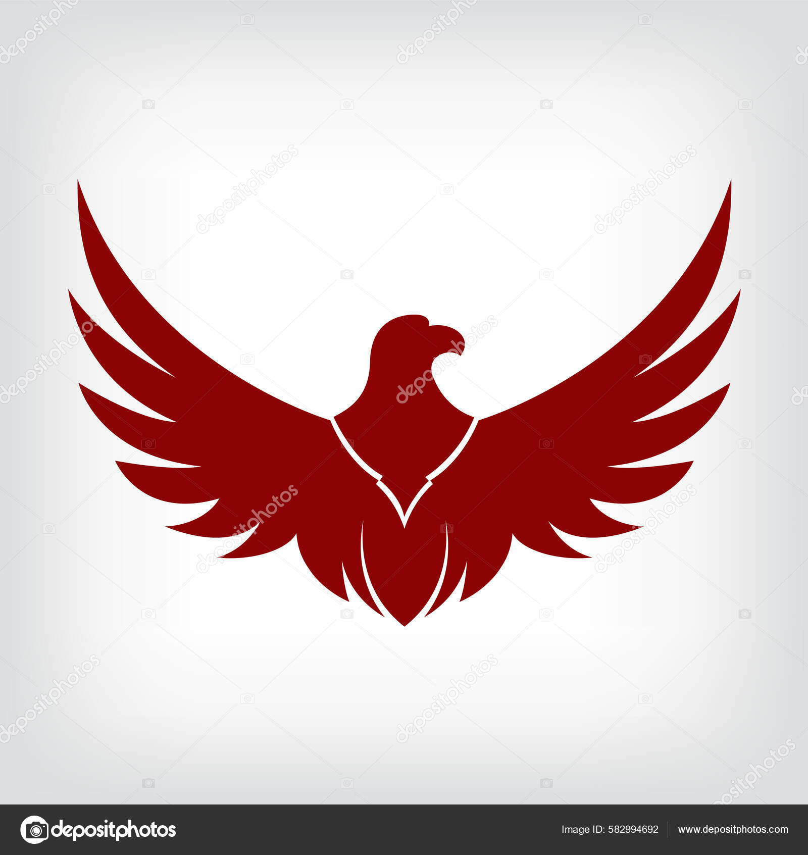 Símbolo Águia Design Emblema Atacando Ilustração Águia Ilustração de  ©igordudas #582994692, image size:1600x1693