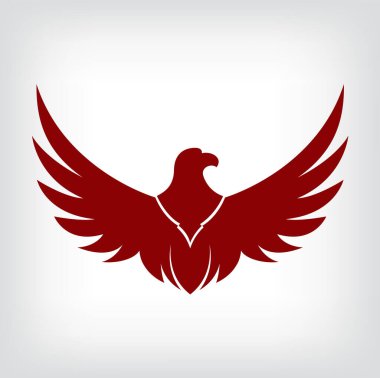 Kartal sembolü, amblem tasarımı, saldıran kartal çizimi.