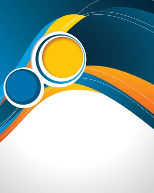 Profesyonel iş tasarım şablonu ya da kurumsal afiş tasarımı. Dergi kapağı, yayıncılık ve baskı sunumu. Soyut vektör arkaplanı.