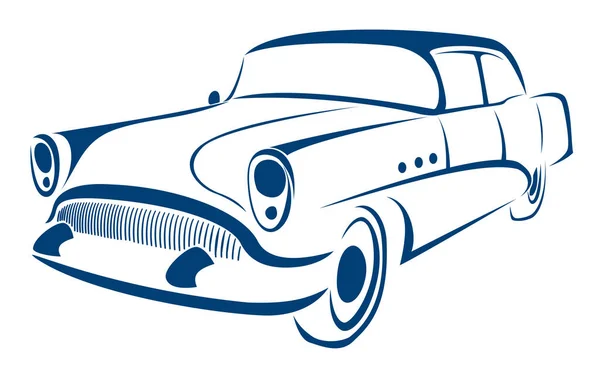 Beyaz Arkaplanda Soyut Araba Tasarımı Konsepti Otomotiv Vektör Logosu Tasarım — Stok fotoğraf