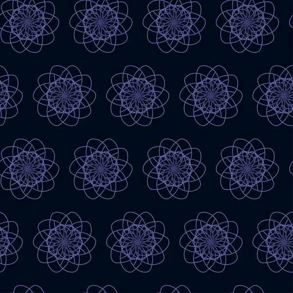 Kusursuz desenli soyut simetrik çiçekler 2022 yılının rengine boyanmış koyu bir arka planda çok peri.