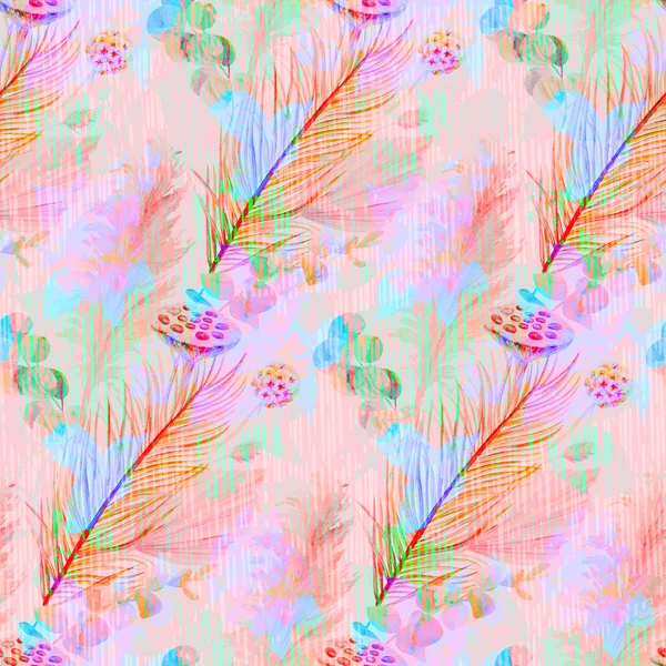 Летний абстрактный цветочный фон с тропическими сушеными цветами в разноцветных тонах — стоковое фото