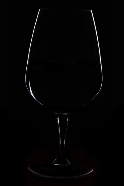 Silhouette glasses — Stock Photo, Image