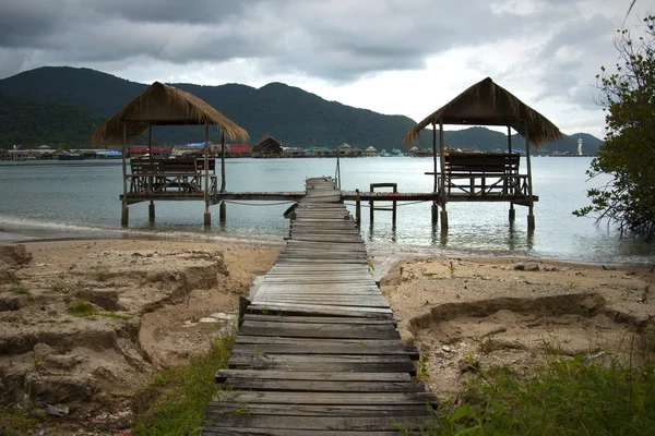 Gazebo on the beach in thailand — Stock Photo, Image