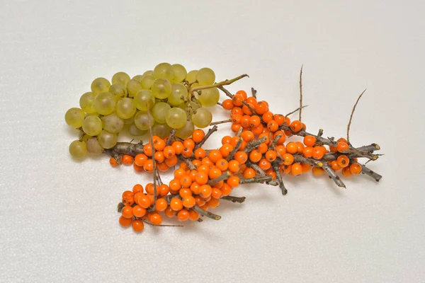 sea buckthorn and grapes