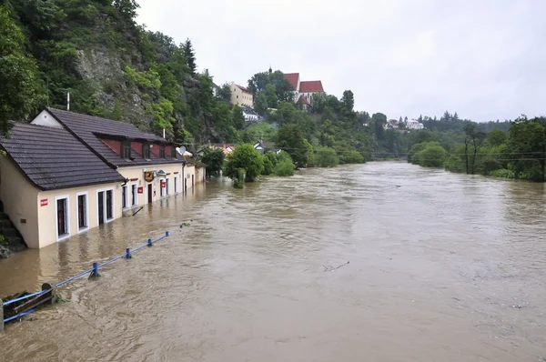 Flooding river — Stock Photo, Image