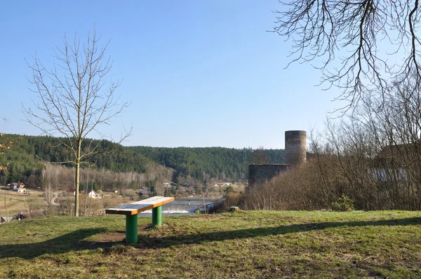 Stare ruiny w południe Czech tne. — Zdjęcie stockowe