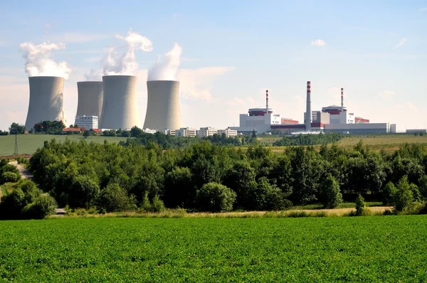 Nuclear electric power station Stock Image