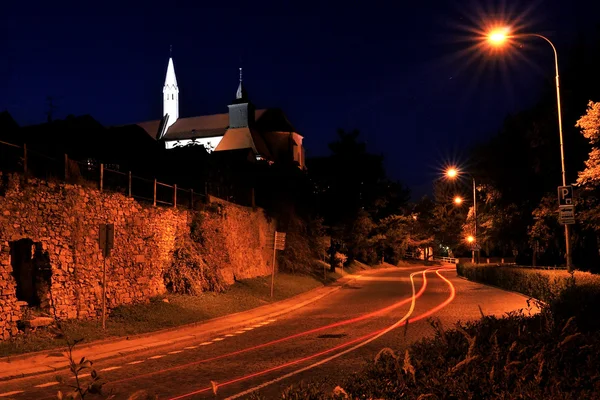 Igreja à noite — Fotografia de Stock