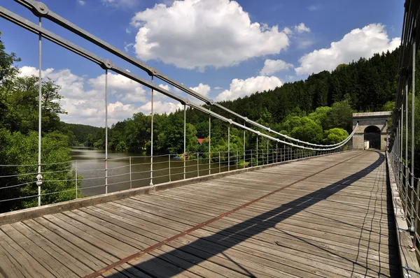 Antiguo puente de cadena — Foto de Stock