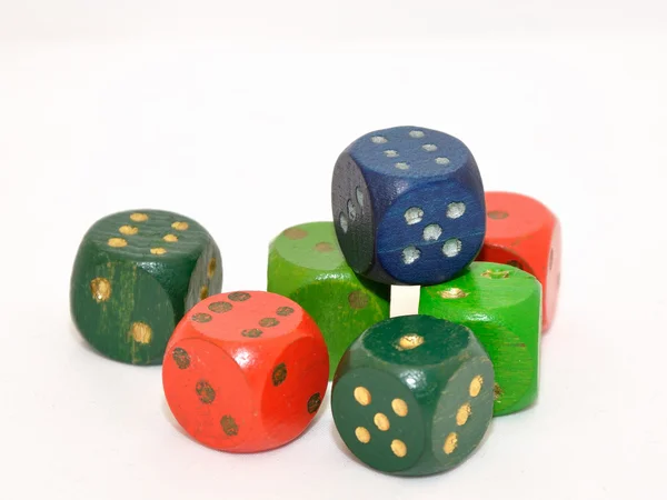 Wood dice — Stock Photo, Image
