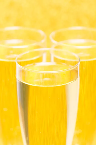 Champagne flutes for celebration — Stock Photo, Image