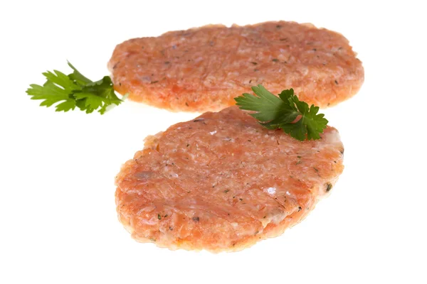 Salmon hamburgers — Stock Photo, Image