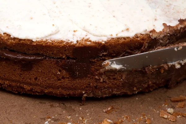 Cake, chocolate and sugar — Stock Photo, Image