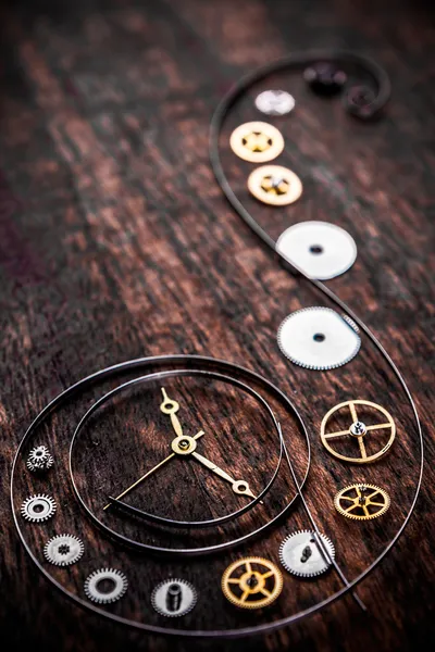 Various clock parts — Stock Photo, Image
