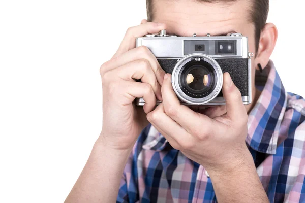 Bedrijf vintage camera — Stockfoto