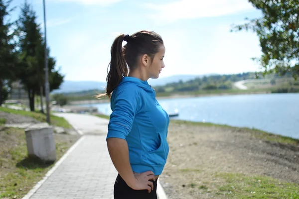 Fitness donna — Foto Stock