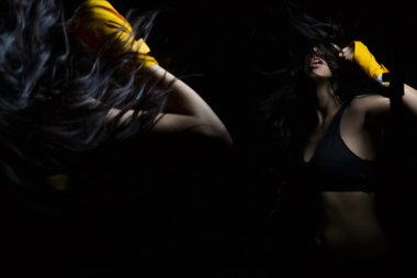 Güzel fitness kadını.