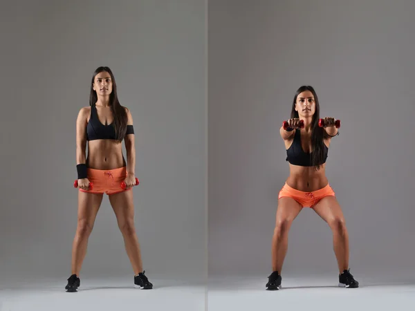 Hermosa mujer de fitness haciendo ejercicio —  Fotos de Stock