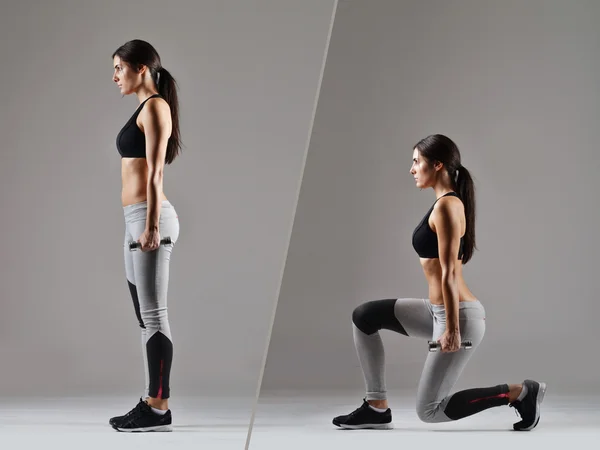 Beautiful fitness woman working out — Stock Photo, Image