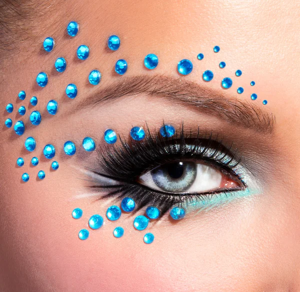 Eye with fantasy make up — Stock Photo, Image