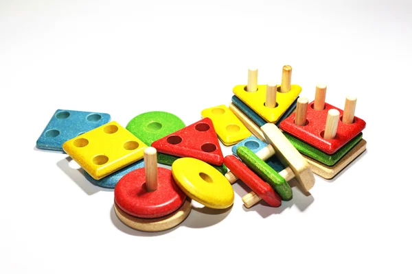 Colorful toys to develop the talent of infants — Stock Photo, Image