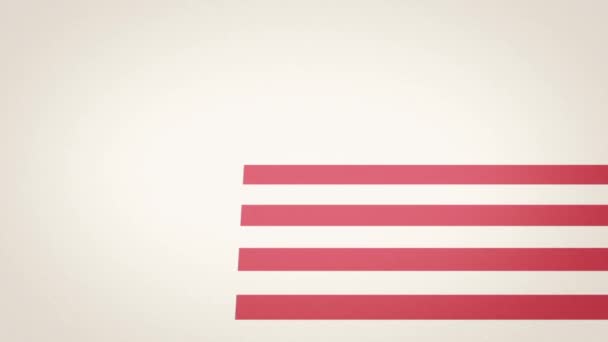 American flag texture animation — Stock Video