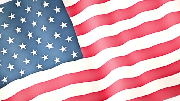 Αμερικανική σημαία στο λευκό οίκο — Αρχείο Βίντεο